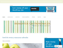 Tablet Screenshot of momentosgastronomicos.com